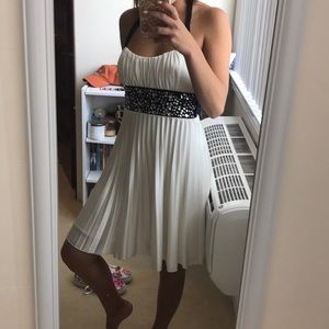 white formal gem dress
